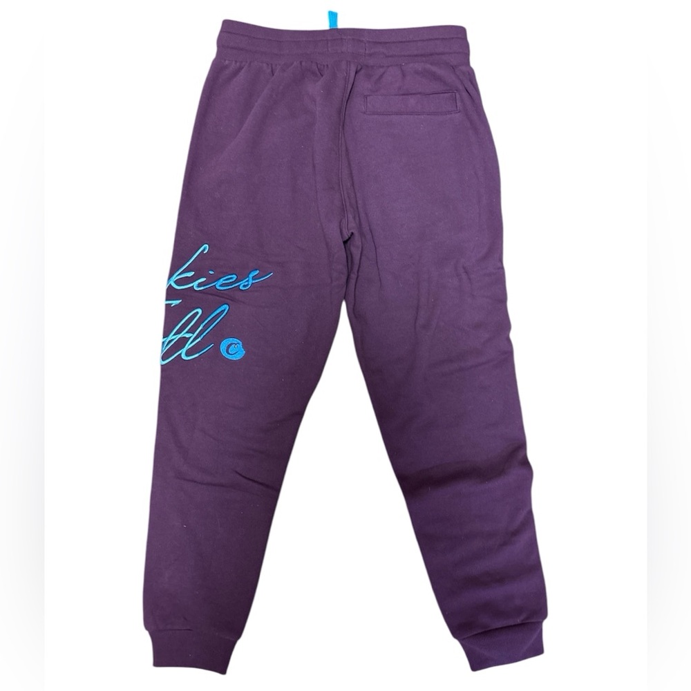 Cookies burgundy and blue cuffed joggers Men’s Size: Medium NWT - Picture 2 of 6